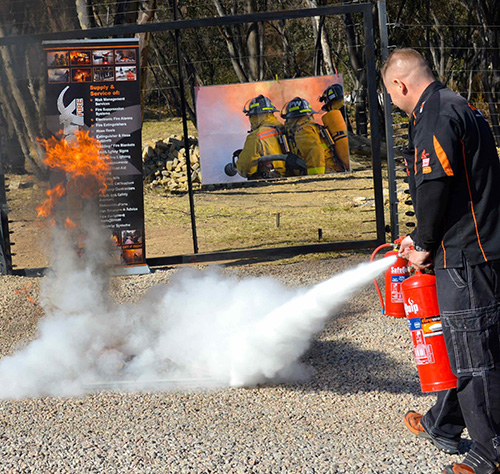 Fire fighting training